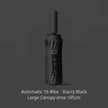 Automatic 16-rib folding umbrella in starry black color, 105cm large diameter - 16 Ribs Automatic Series / Starry Black