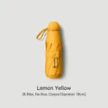 Compact lemon yellow UV protection capsule umbrella with 8 ribs and 18cm closed size - 8-Rib (No Box) / Lemon Yellow