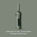Professional automatic 16-rib folding umbrella in forest green with a 105cm large diameter - 16 Ribs Automatic Series / Forest Green