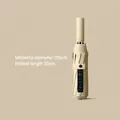 Automatic beige folding umbrella, 105cm diameter, 33cm closed length, UV protection shell - Enlarged 10-Rib Automatic Black Glue Sun & Rain Umbrella / Peach Yellow