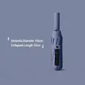 Automatic blue folding umbrella with 105cm diameter and 33cm folded length - Enlarged 10-Rib Automatic Black Glue Sun & Rain Umbrella / Deep Sea Blue