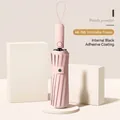 Grande ombrello automatico rosa pesca con telaio antivento rinforzato a 48 stecche - Serie Gancio Automatica (Taglia Grande) / 48 Stecche (16x3) / Rosa Pesca