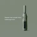 Automatic large folding umbrella in sage green finish for sun and rain protection - Enlarged 10-Rib Automatic Black Glue Sun & Rain Umbrella / Forest Green