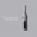 Compact automatic oversized folding umbrella in gray, 105cm diameter when open - Enlarged 10-Rib Automatic Black Glue Sun & Rain Umbrella / Mist Grey