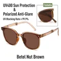Premium foldable polarized sunglasses with UV400 protection in betel nut brown color - Coconut Brown (Polarized)