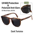 Occhiali da sole polarizzati ripiegabili premium, protezione UV400, tartaruga scura - Tartarugato Scuro 1ª Gen (Polarizzato)