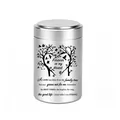 Silver aluminum alloy pet cremation urn featuring tree of life and memorial text - 70x45mm / Silver