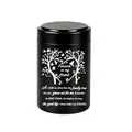 Black aluminum alloy pet memorial urn featuring engraved family tree heart design - 70x45mm / Black