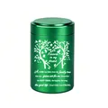 Green aluminum alloy pet cremation urn with heart tree memorial poem engraving design - 70x45mm / Green