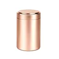 Eleganter roségoldener kleiner Metall-Urne für Menschen oder Haustiere, 70x45mm - 70x45mm / Roségold