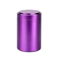 Kleine metallische lila Urne für Haustiere oder Angehörige, kompakte Größe 70x45mm - 70x45mm / Lila