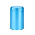 Kleine blaue Metallurne für Haustierasche, langlebiges Aluminium-Andenken 70x45mm - 70x45mm / Himmelblau