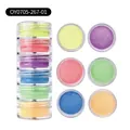 6-color fluorescent pearlescent powder set for DIY wax sealing stamps and handmade crafts - Wax Seal Glitter Macaron Color (OY0705-267-01) / 6 Pieces/Pack / Macaron Color