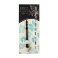 Professional vintage black wooden oblique dip pen set with five calligraphy nibs - Spear Slanted Handle (CA457-02) / Black