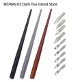 Calligraphy dip pen set with 3 holders and 10 metal nibs for drawing and comics. - Dark Tea Island Style (WD496-03) / 3 Pens with 10 Nibs