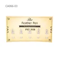 Professional replacement 5-piece set of calligraphy pen nibs for vintage feather dipping pen - Small Floral Flat Nib Set CA066-03 (CA066-03) / Pack of 5
