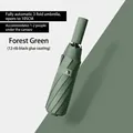Automatic folding umbrella in Forest Green with 12 ribs and a 105cm diameter canopy - Automatic M Series 12-Rib Enlarged Style / Diameter 105cm / Forest Green