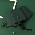 Professional dark green automatic folding umbrella with premium UV sun protection - 8-Rib Automatic Style / Dark Green