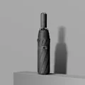 Automatic folding umbrella in black, sturdy extra large design for rain or sun. - Automatic Q Series (10-Rib Enlarged) / 105cm / Black