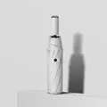 Portable white automatic folding umbrella for sun and rain with one-button handle - Automatic Q Series (10-Rib Enlarged) / 105cm / Off White