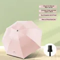 Manual light pink folding umbrella with UV protection and 96cm diameter canopy - Manual 8 Ribs Standard Style / Diameter 96CM / Light Pink