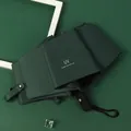 Dark green automatic folding umbrella with UV protection and black glue coating - 8-Rib Automatic UV Style / Diameter approx. 96cm / Dark Green