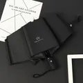Automatic black folding umbrella with UV protection coating and comfortable handle - 8-Rib Automatic UV Style / Diameter approx. 96cm / Black