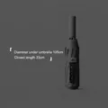 Sleek automatic folding black umbrella for sun and rain with 105cm open diameter - J Series (10 Ribs) / Starry Black