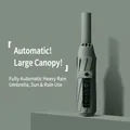 Full automatic windproof folding umbrella in sage green for sun and rain protection - Enlarged 10 Ribs / Forest Green