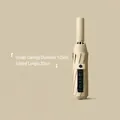 Compact beige automatic folding umbrella with 105cm open diameter and UV protection - J Series (10 Ribs) / Peach Yellow