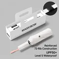 Durable automatic 72-rib sun and rain umbrella with UPF50+ protection and carry box - 12K 72-Rib Automatic / Sweet Rice White