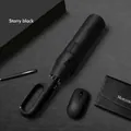 Premium starry black automatic folding umbrella featuring a unique carabiner handle - Hook Series 20 Ribs / Extra Large / Starry Black