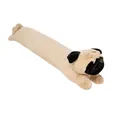 Long oreiller de corps en peluche chien carlin, coussin animal doux et mignon - Pug