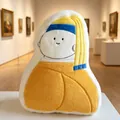 Cojín de peluche La joven de la perla divertido decoración arte abstracto sofá - La joven de la perla / 42-47cm