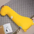 Long oreiller girafe jaune en soie glacée rafraîchissante pour le sommeil d'été - 80cm (0.7kg) / Girafe / Jaune