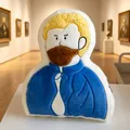 Cojín de peluche artístico de Vincent van Gogh para decoración de sofá e idea de regalo - Artista de Pelo Rizado (Van Gogh) / 42-47cm