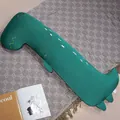 Long oreiller en peluche dinosaure vert en tissu de soie glacée rafraîchissant - 80cm (0.7kg) / Dinosaure / Vert