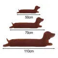 Coussin de couchage long en peluche teckel doux disponible en 50cm, 70cm et 110cm - Teckel