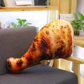Realistic roasted chicken leg plush pillow with funny 3D print for sofa decoration - 20cm / Chicken Leg