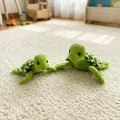 Paire de peluches tortues de mer vertes pour un jeu interactif parent-enfant - 15cm / Vert