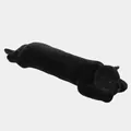 Long oreiller de corps en peluche panthère noire douce pour dormir et caler les jambes - Nouveau panthère noire