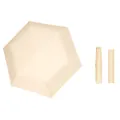 Compact 110g ultralight beige folding umbrella with water repellent UV protection case - Sun & Rain Pencil Umbrella / Approx 113g (Sunscreen UPF50+) / Creamy Yellow