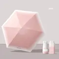 Compact gradient pink mini pocket sun umbrella with UPF 50+ UV protection and case - Card Umbrella Series / 15CM 5-Fold Umbrella / Midsummer Pink