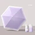 Lavender purple gradient mini folding sun umbrella with UPF 50+ UV sun protection. - Card Umbrella Series / 15CM 5-Fold Umbrella / Lavender