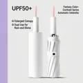 Fully automatic white folding umbrella with UPF50+ UV protection and large canopy - 72-Rib Large Size / Creamy Rice White