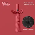 Automatic red umbrella with bow design and 105cm diameter - Little Mystery Series (Enlarged 24-Rib) / Burgundy