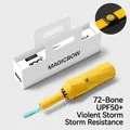 Premium yellow 72-rib automatic umbrella with carrying gift box and UPF 50+ UV protection. - 12K 72-Rib Automatic / Creamy Yellow