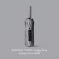 Professional grade automatic 16-rib folding umbrella in mist gray with 105cm coverage - K-Series 16-Rib - Misty Gray / [fully Automatic Series] Vinyl Weather