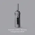 Automatic 16-rib windproof umbrella in elegant mist grey finish with 105cm coverage - K Series (Enlarged 16 Ribs) / Under Umbrella Diameter 105cm / Mist Grey