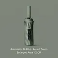 Premium 16-rib automatic folding umbrella in forest green, large 105cm diameter - K-Series 16-Rib - Forest Green / [fully Automatic Series] Vinyl Weather